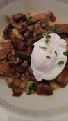 Mushroom Ragout with poached egg