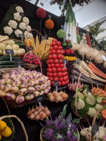Winning vegetable display